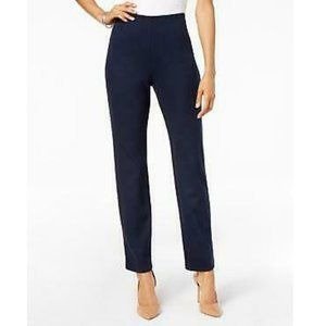 Jm Collection Hollywood Ponte-Knit Pull-On Pants Blue #216-G
